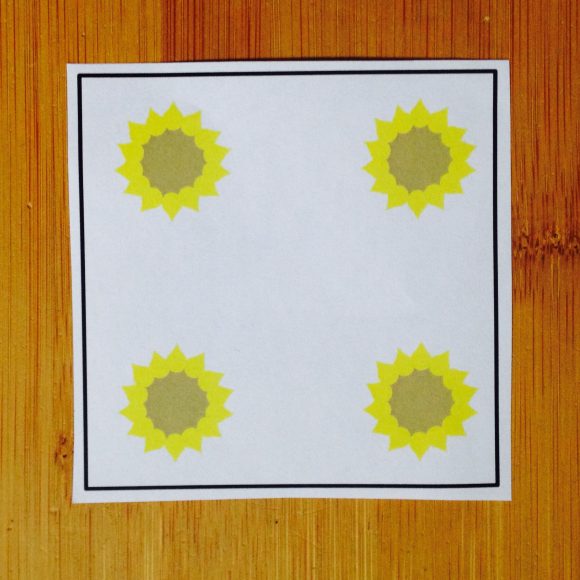 Die Sonnenblume (Mengenerfassung 1 – 6)
